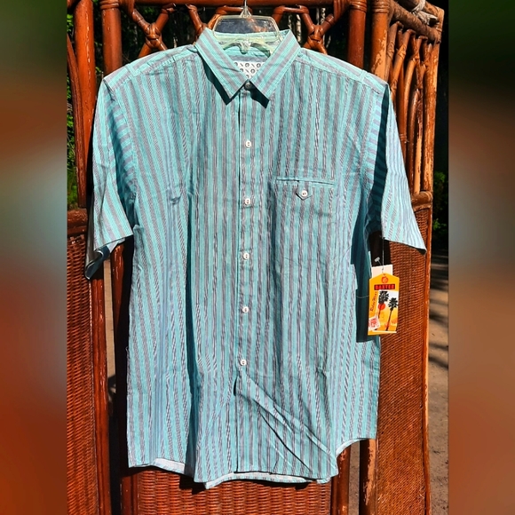 🆕️ Baxter Vintage 90s Short Sleeve Dress Shirt - Picture 3 of 8